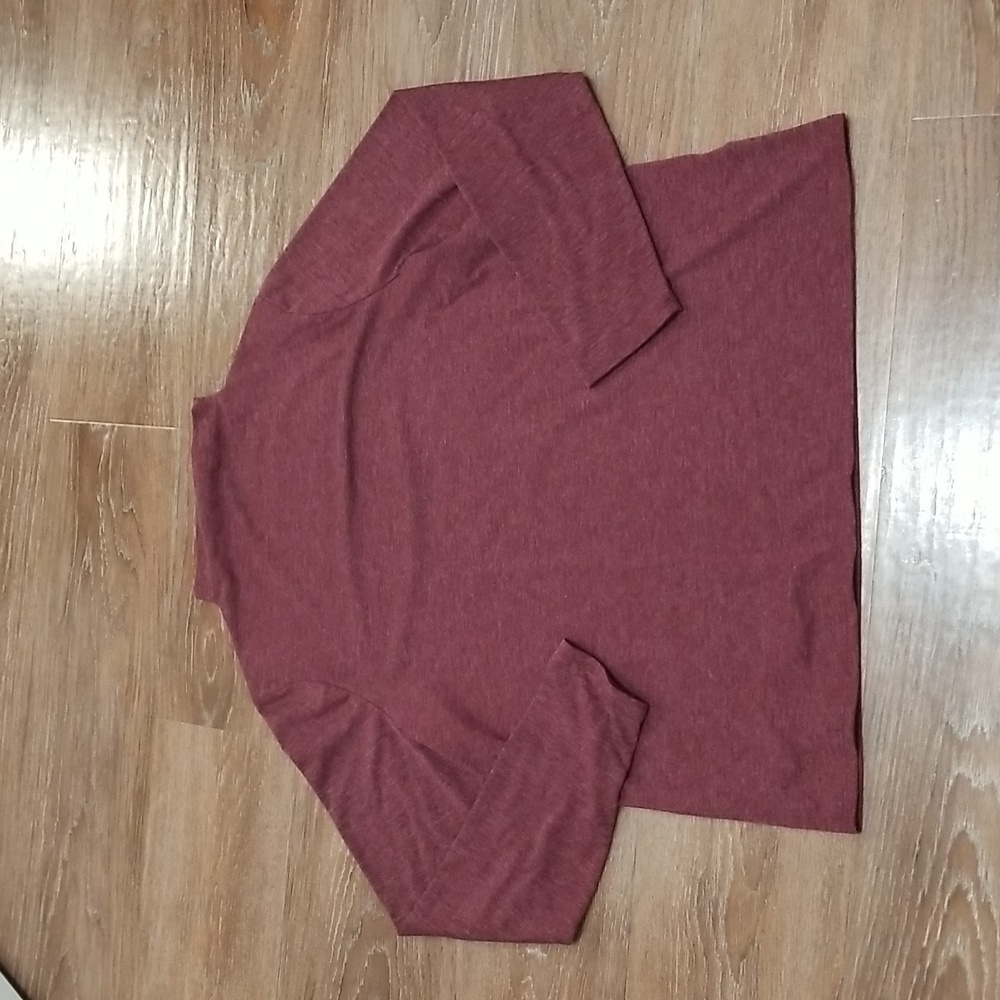 (XL) Reitmans Heathered High Neck Top Modest Cabin Cozy Neutral Closet Staple